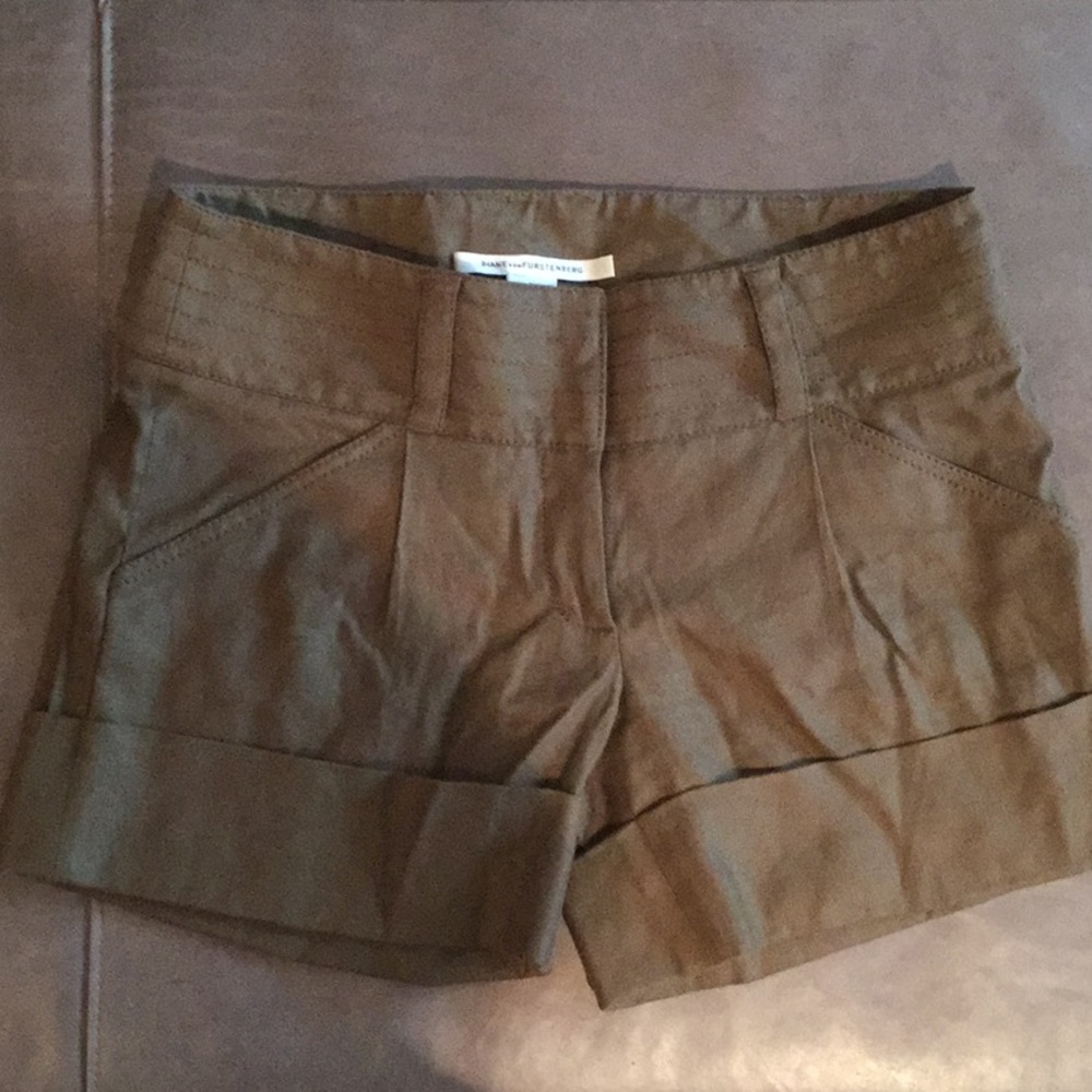 Linen blend shorts